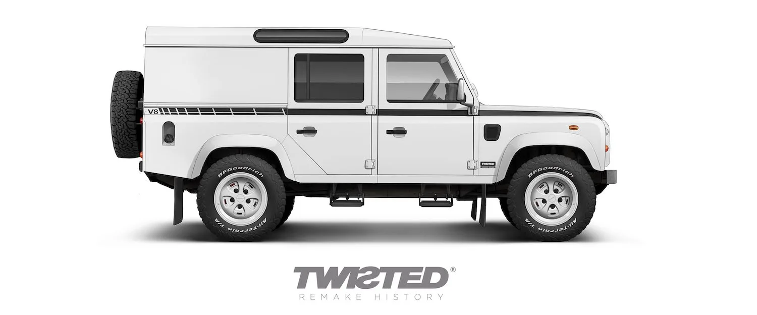 Twisted land Rover SOV8 FUJI WHITE Geneva