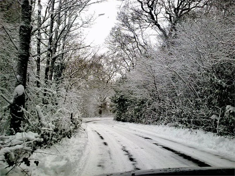 snowy country road 2