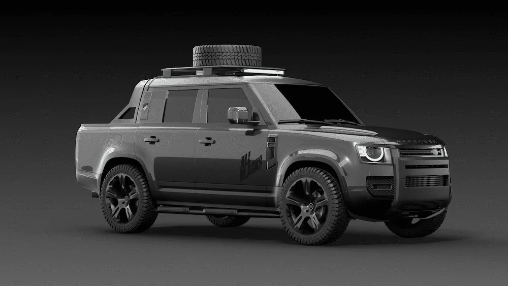 Land Rover Defender 130 Pick-Up The ALL BLACKS Homage Edition (2) copy